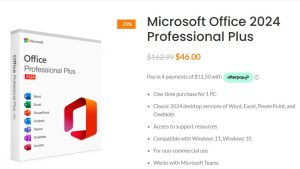 Office professional plus 2024, Instant activation